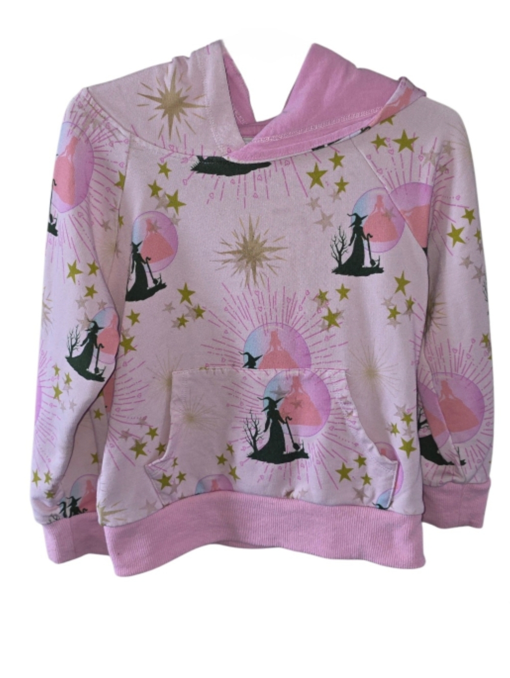 Little Snuggles Wicked Glenda Elphaba Bamboo Pullover Hoodie Size 3T NWOT